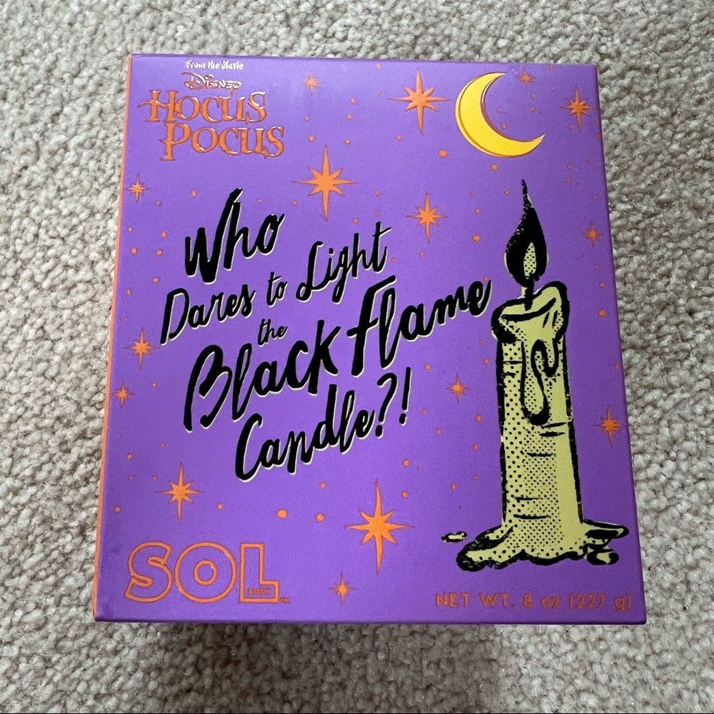 Colourpop sol body hocus pocus black flame candle